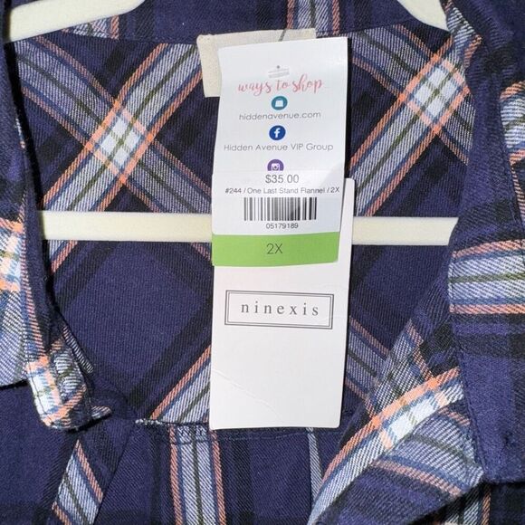 Ninexis Hidden Avenue 2x One Last Stand Flannel - Picture 5 of 6